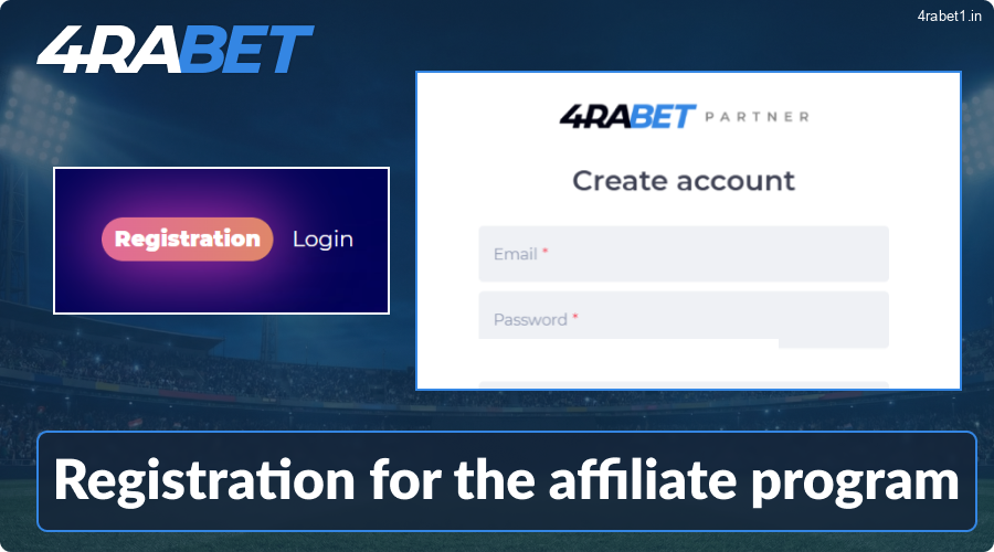 Create your 4rabet affiliate account