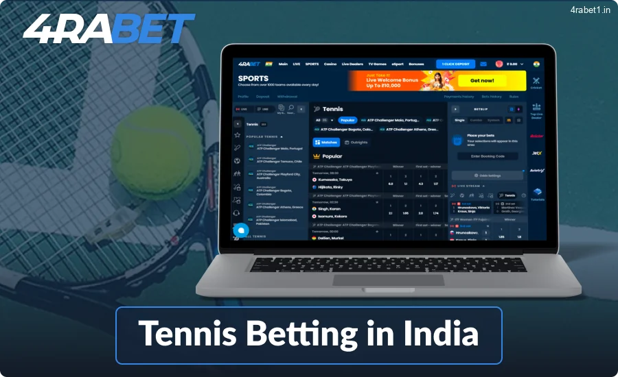 How to Place Tennis Bets via the 4raBet Platform