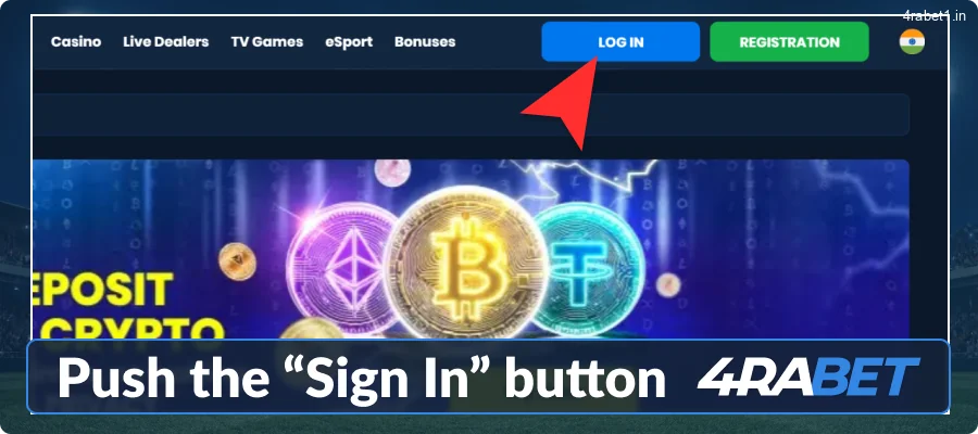 Click the 'Sign In' button in the top right corner of the screen