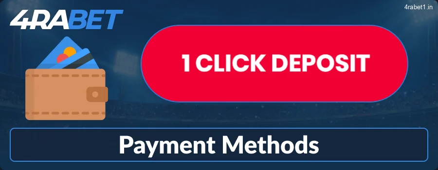Available Banking and Transaction Methods for 4rabet India