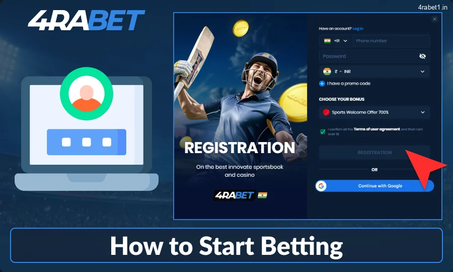 How to Register for 4rabet Casino in India